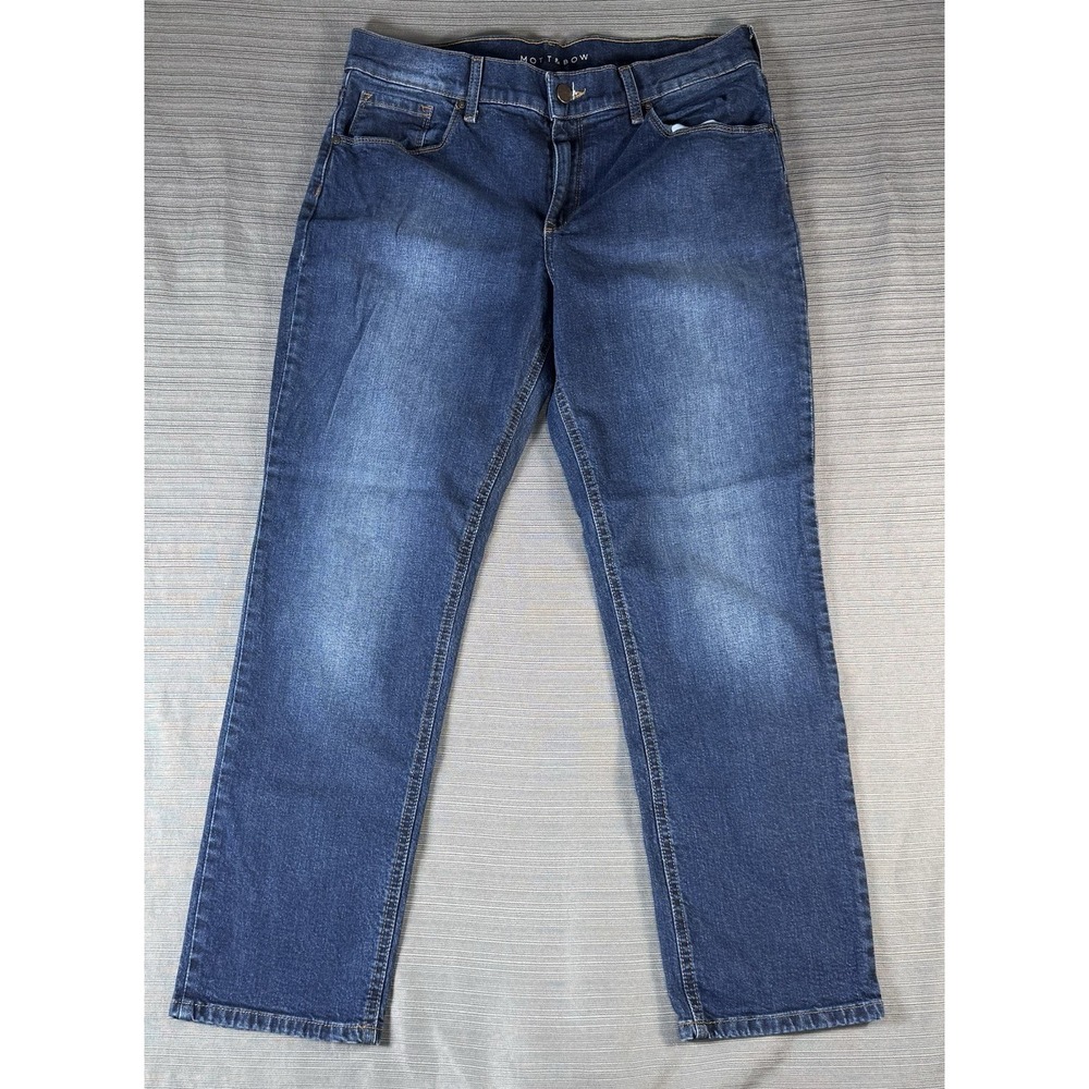 MOTT & BOW Jeans‎ Women's 30x28 Blue Slim Boyfriend Denim Dark Wash Low Rise